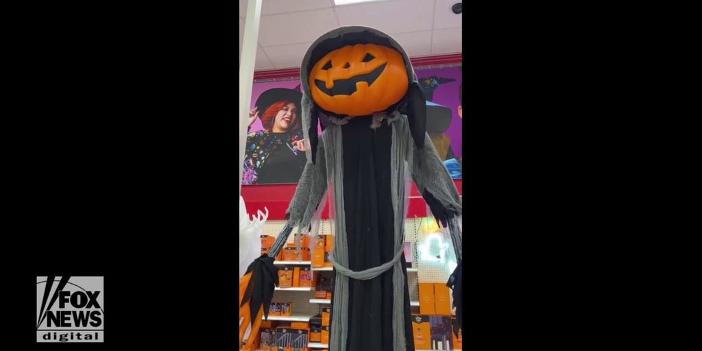 Halloween jack-o-lantern amuses customers at local Target | Fox News Video