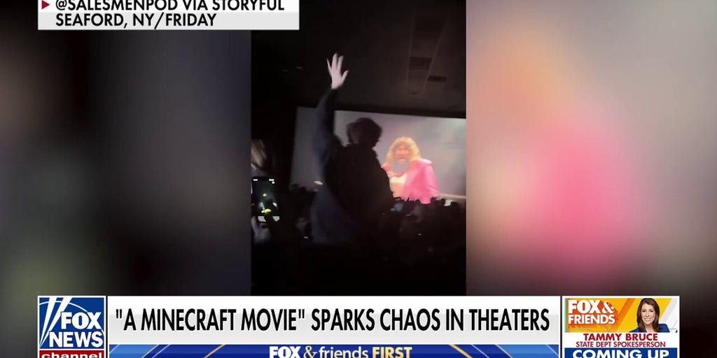 Kids cause chaos during 'Minecraft' movie viewings