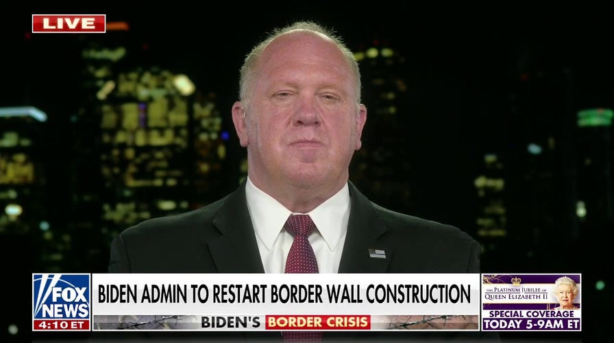 Tom Homan ‘not fooled’ by Biden border wall plans: ‘This is about the midterms’