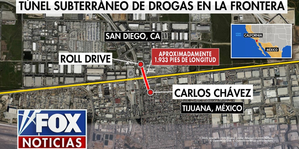 Súper narcotúnel entre Tijuana y San Diego del CJNG