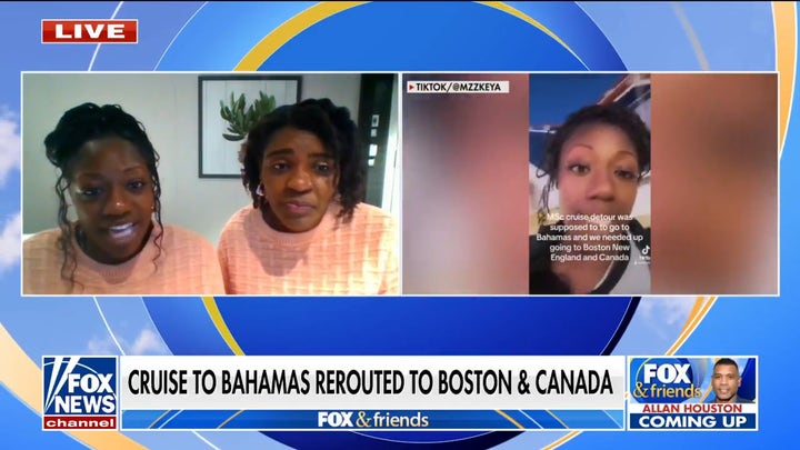 Cruise passengers shocked after Bahamas cruise was rerouted to Boston, Canada