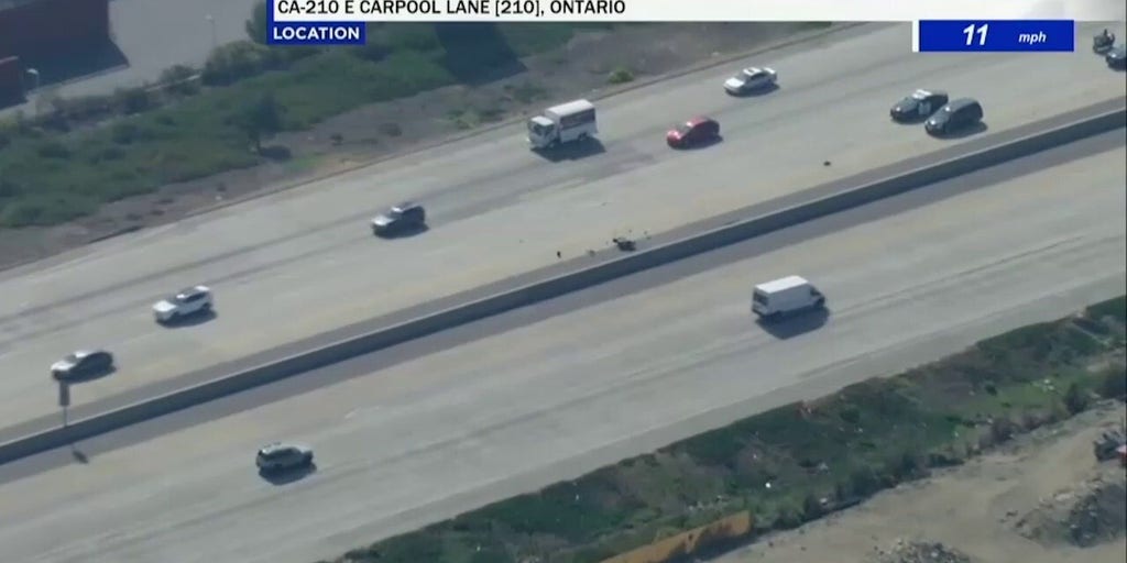 California suspect accused of fatally shooting deputy crashes motorcycle in high-speed chase