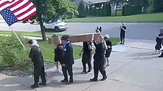 Coffin left at front door of Republican congressman's Wisconsin home
