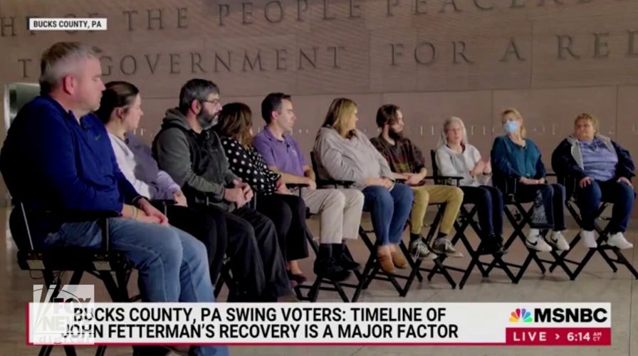 Swing voters rip Fetterman on MSNBC: ‘Hard to watch him speak,’ ‘sore eye for the Democratic Party'