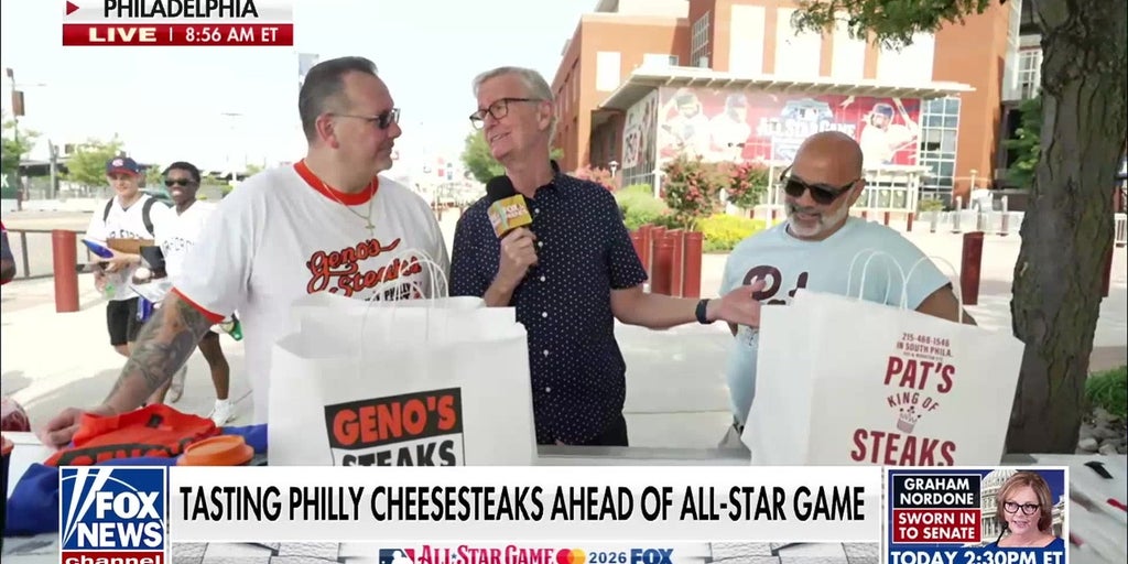 Steve Doocy tests the Pat's vs Geno's cheesesteak debate