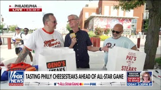 Steve Doocy tests the Pat's vs Geno's cheesesteak debate