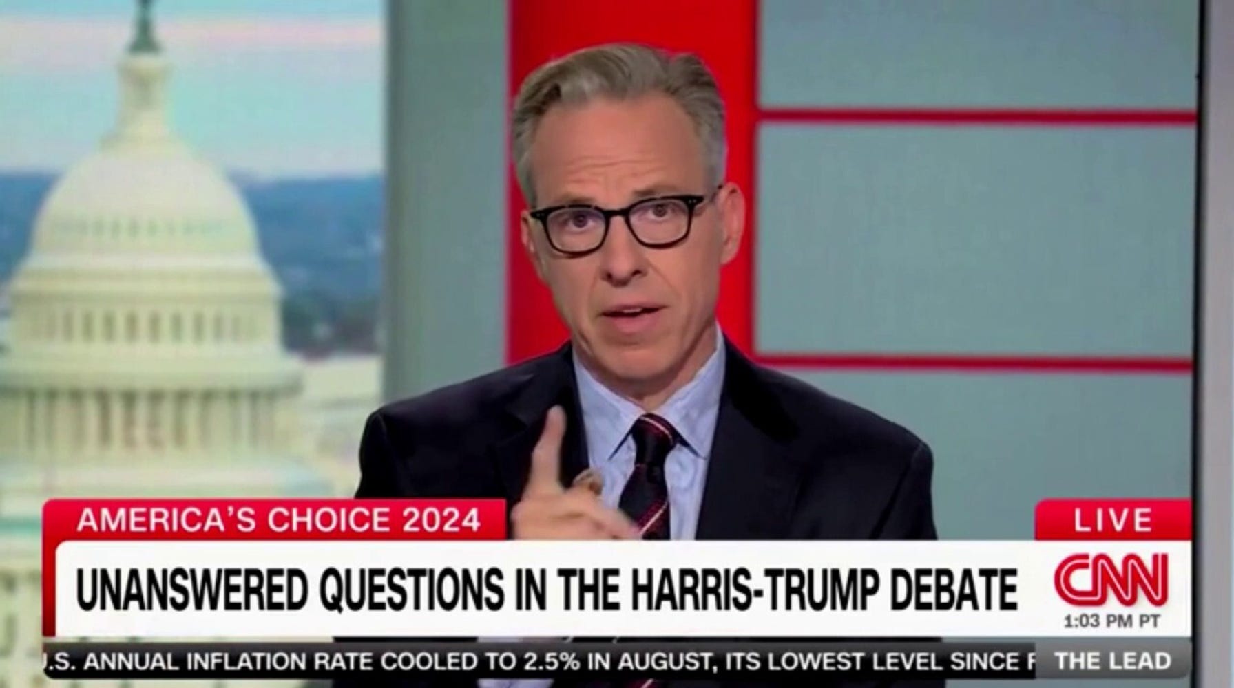 CNN's Jake Tapper Defies Debate Questions, Faces Lawsuit Over Defamation