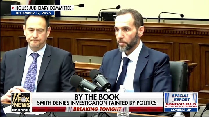 Jack Smith defends investigation during deposition 