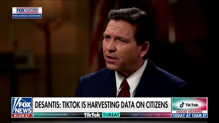 DeSantis says TikTok should be banned in US 
