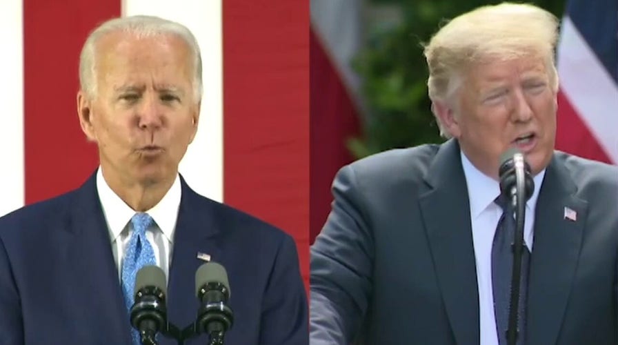 Joe Biden, President Trump clash over June's blockbuster jobs report	