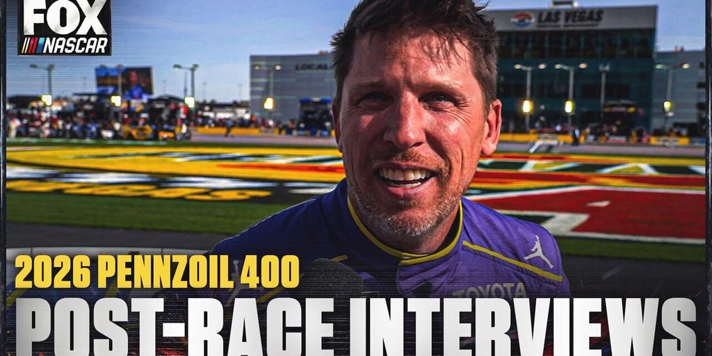 Denny Hamlin, Chase Elliott & More Interviews after Las Vegas Motor Speedway 🎤 NASCAR on FOX
