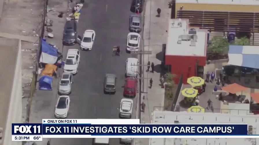 Video captures conditions near LA homeless campus critics call a 'Meth Mansion'