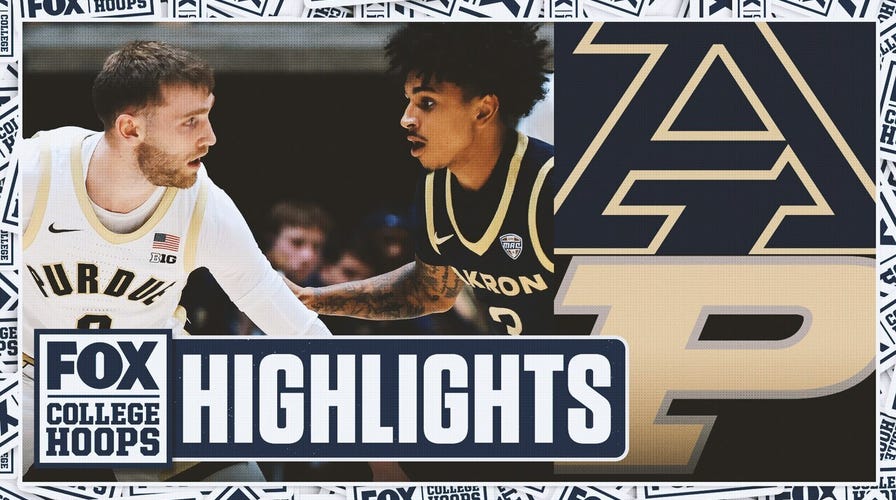 Akron Zips vs. No. 2 Purdue Boilermakers Highlights | FOX College Hoops