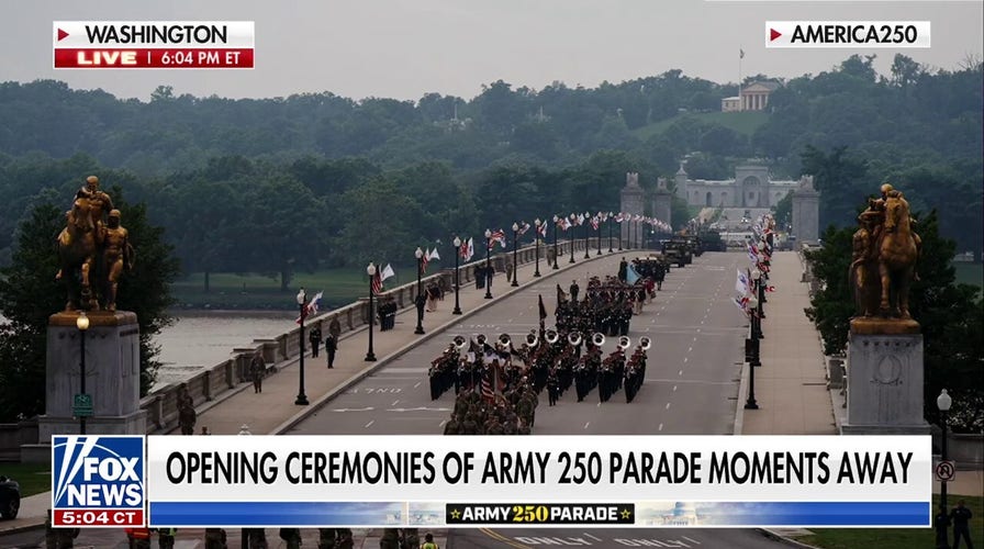 Army 250 parade opening ceremonies underway
