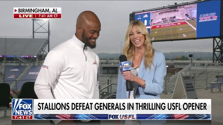 Victorious USFL QB J'Mar Smith joins Abby Hornacek following 'electric' inaugural game
