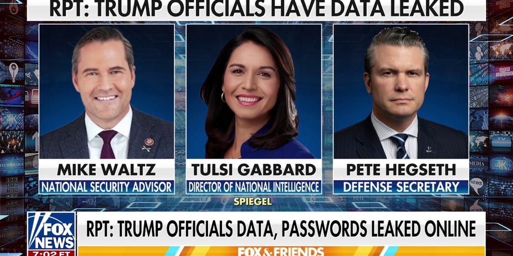 Top Trump officials' personal data reportedly leaked online