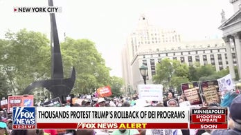  Thousands protest President Trump's rollback of DEI programs