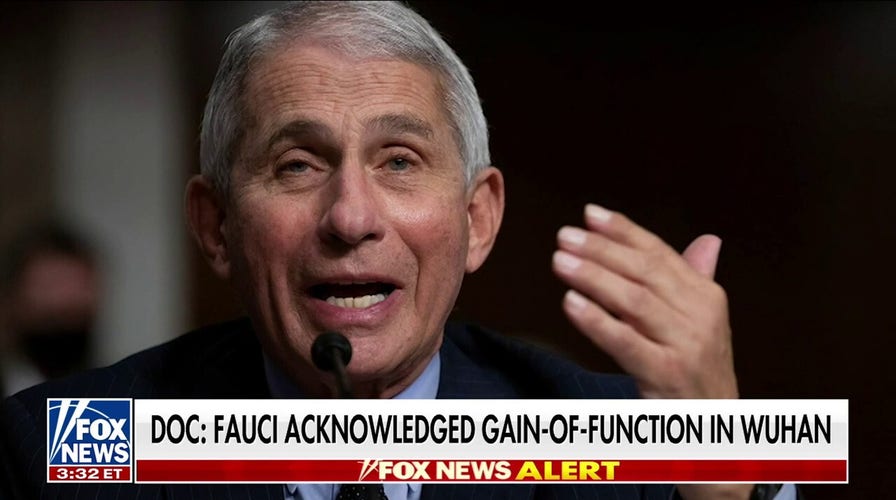 Fauci appears to acknowledge gain-of-function research in Wuhan: Document