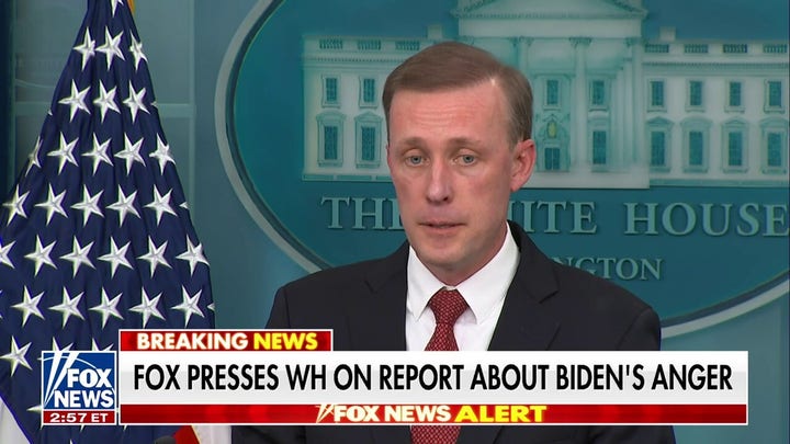 Fox News asks White House about reported flashes of Biden's anger