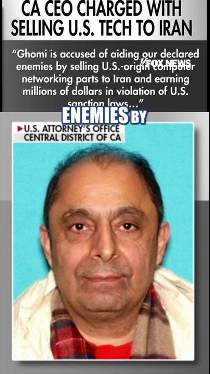 Tech boss ARRESTED for allegedly aiding Iran