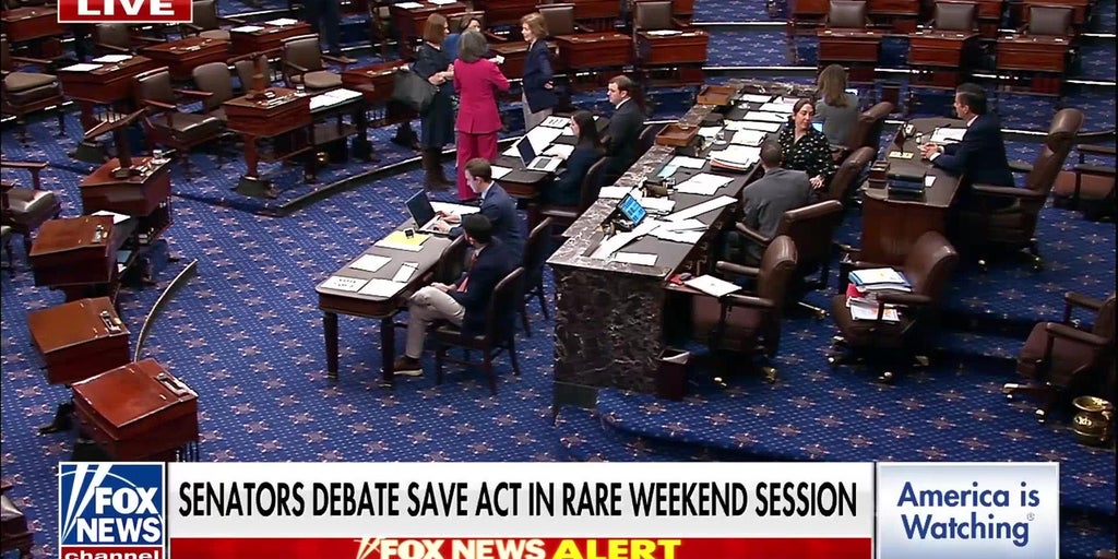 Senators debate SAVE Act in rare weekend session amid DHS shutdown