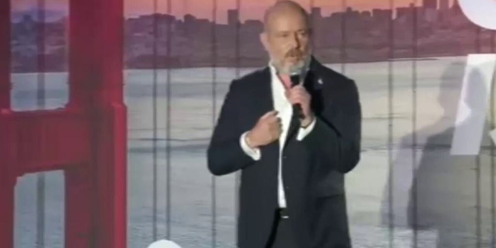 Steve Hilton pays homage to Schwarzenegger in election night speech