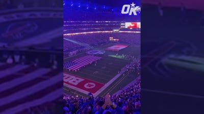 Canadian national anthem performed at Bills new stadium