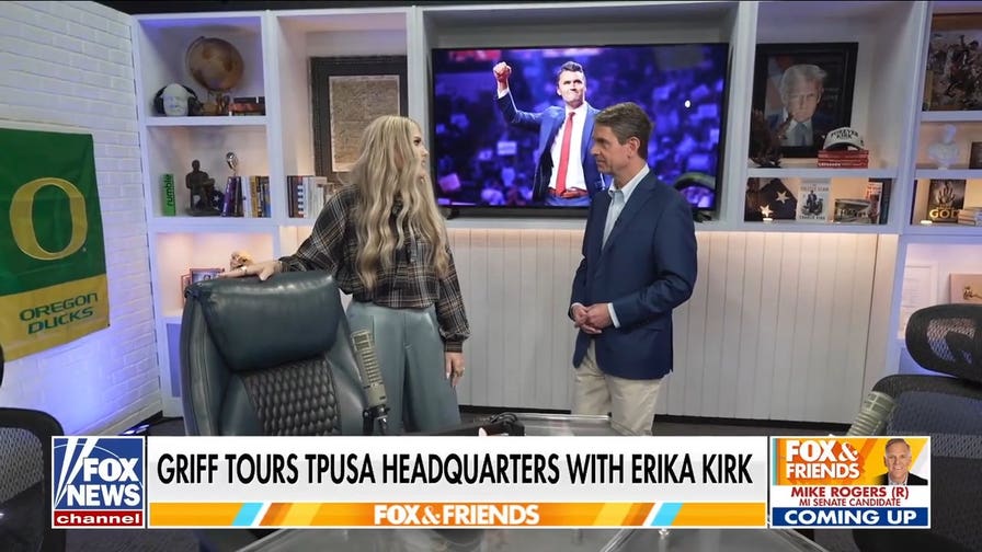 Erika Kirk offers glimpse inside TPUSA HQ one year after Charlie Kirk's death