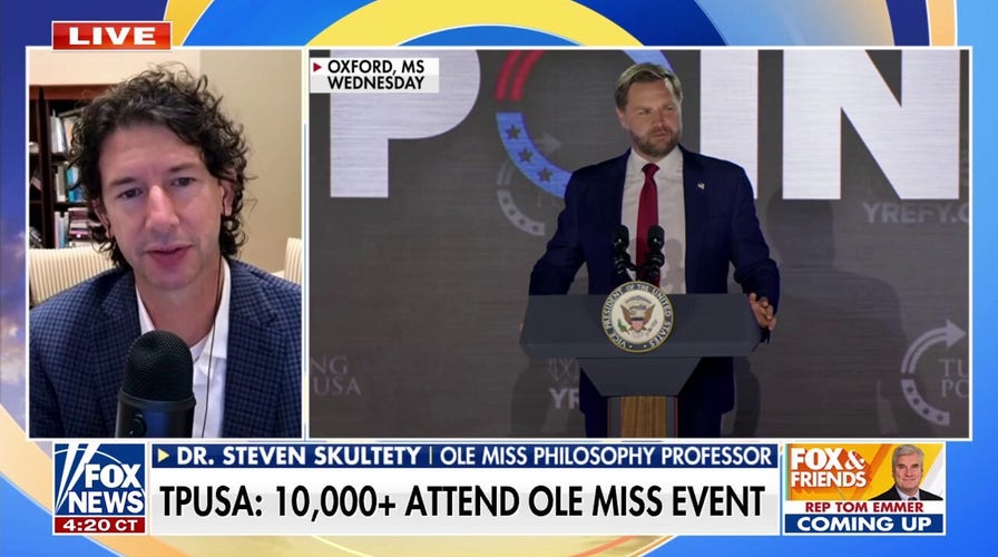 JD Vance gets candid on faith at Ole Miss TPUSA event