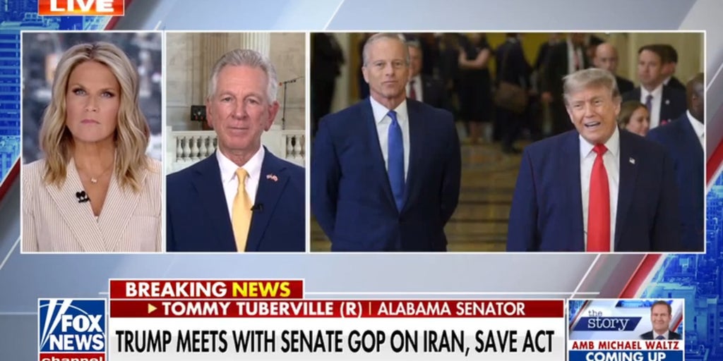Trump pushes GOP senators on Iran agreement, SAVE Act ahead of midterms