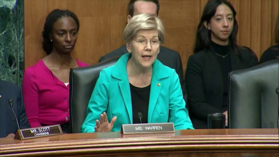 Sen. Warren calls Fed nominee Kevin Warsh a 'sock puppet' for Trump