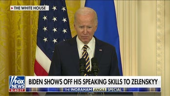 Biden shows off his speaking skills to Zelenskyy