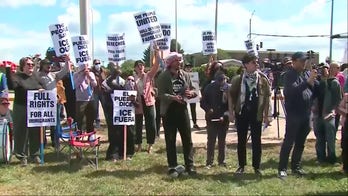 Demonstrators protest ICE in Chicago