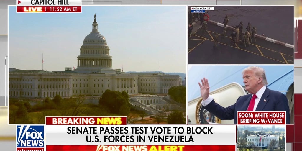 Senate advances war powers resolution to limit Trump’s military action in Venezuela