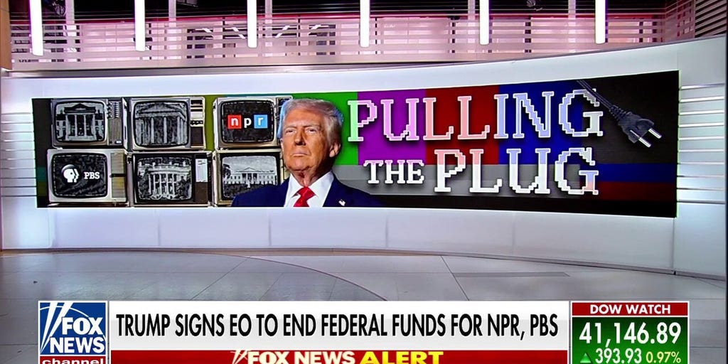 Trump signs order to end federal funding of NPR, PBS