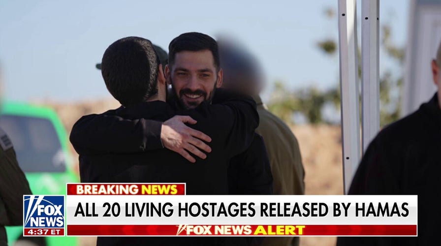 First images emerge of hostages being released from Hamas captivity