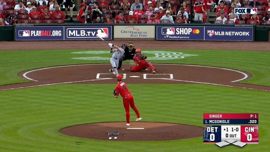 Kevin McGonigle hits solo home run, giving Tigers early lead over Reds