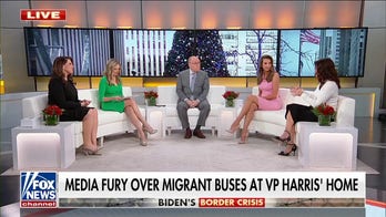 Media erupts over migrant buses at VP Harris' home on Christmas Eve