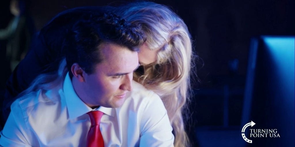 Tribute video for Charlie Kirk played to thousands at memorial