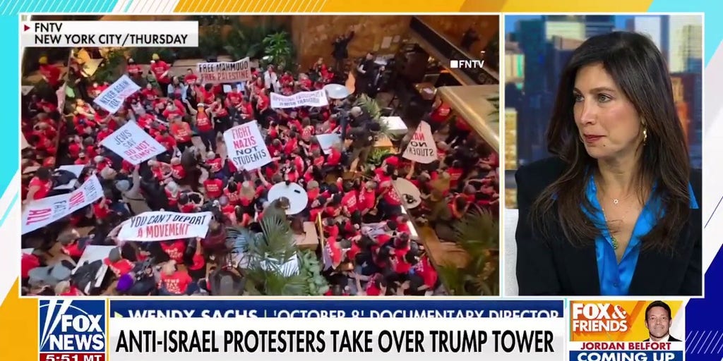 Protesters flood Trump Tower to demand release of Mahmoud Khalil