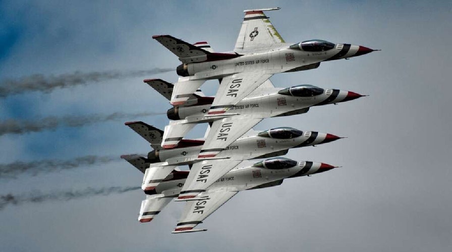 Air Force Thunderbirds, Navy Blue Angels conduct flyover to salute COVID-19 responders