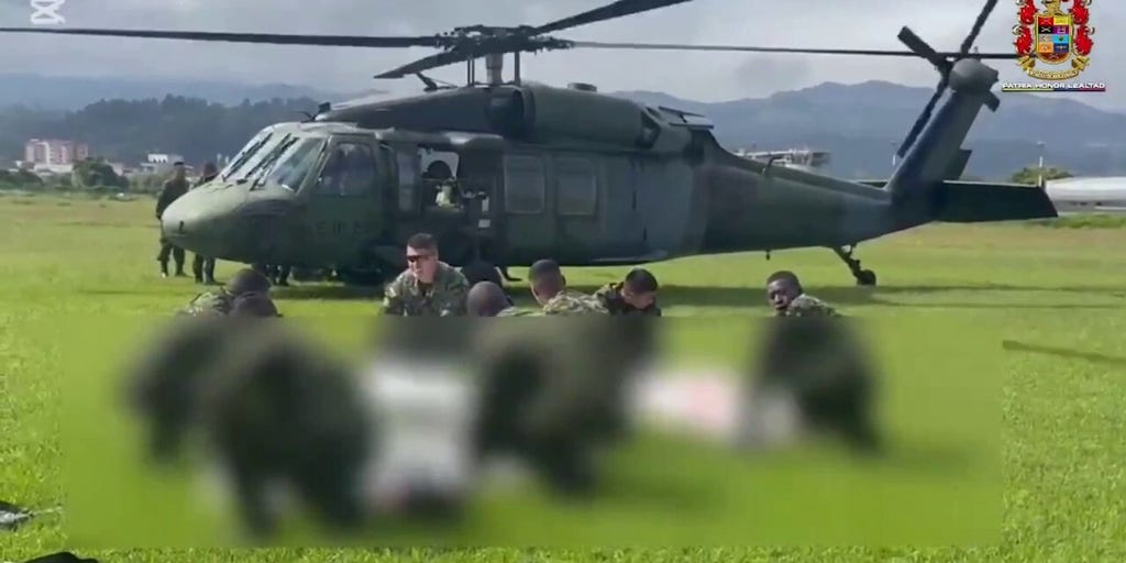 Colombian military shares video after neutralizing 5 suspects in bus bombing