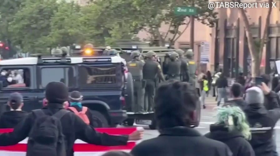 Authorities move in as agitators ramp up for another night of LA unrest