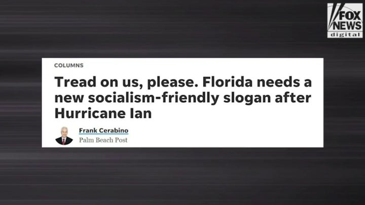 Montage: Media slams DeSantis for asking Biden for help during Hurricane Ian