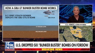Six 'bunker buster' bombs dropped on Iranian nuclear site, per report