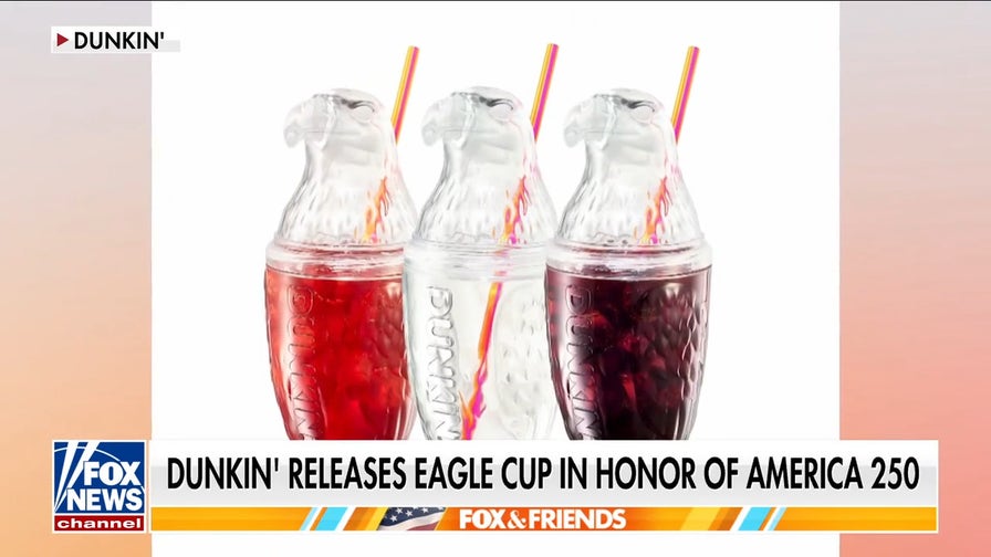 Dunkin's eagle cup soars into stores for America 250