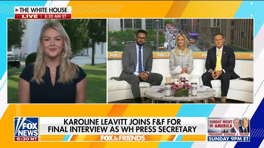 Karoline Leavitt joins 'Fox & Friends' for final interview as White House press secretary