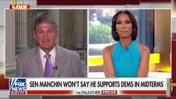 Joe Manchin pressed by Harris Faulkner on Inflation Reduction Act: I won't 'roll over' to far left