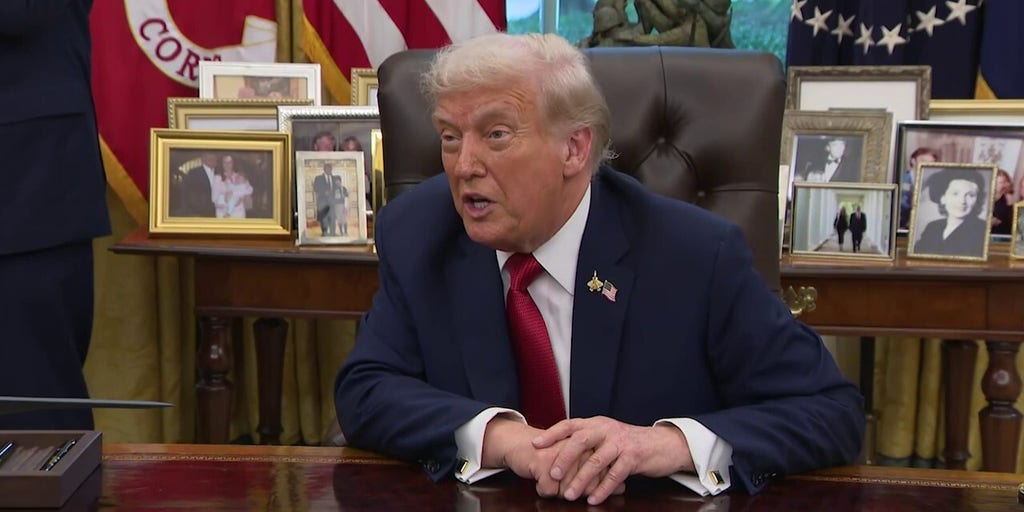 Trump slams Rep. Jasmine Crockett as 'low IQ’ during Oval Office EO signing