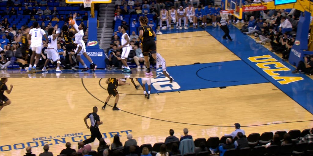 Maurice Odum completes tough shot through traffic for the and-one, ASU trails UCLA at half